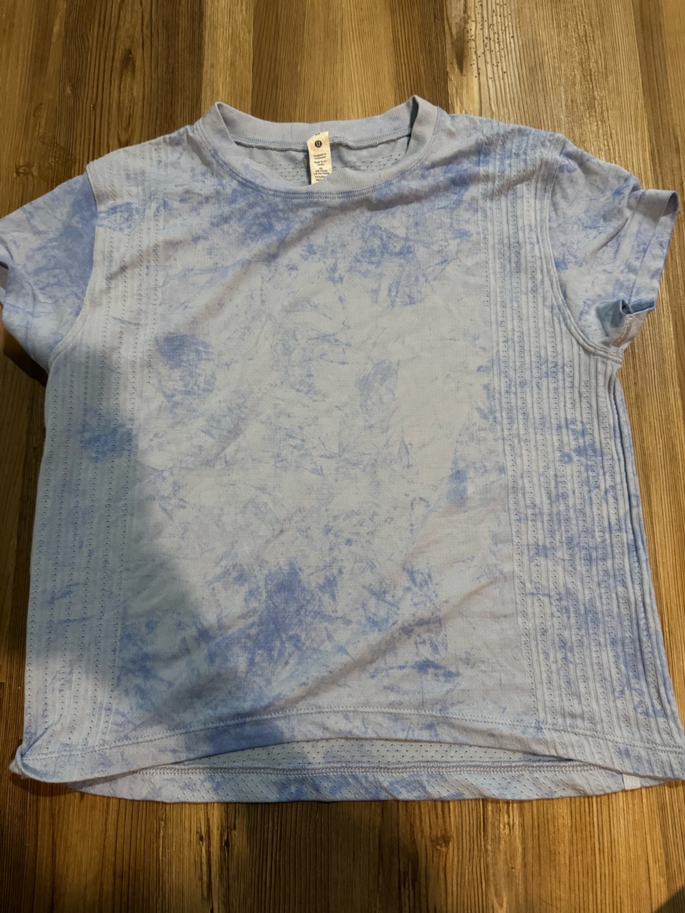 lululemon athletica Light Blue Tie-Dye Performance Shorts